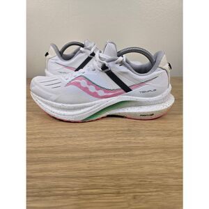 Saucony Tempus White Pink Women's Running Shoes Size 11